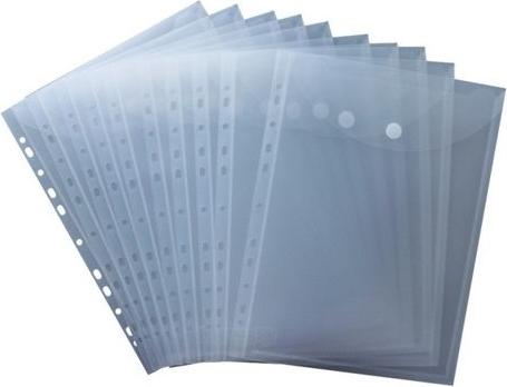 Image du produit Herba-Plastic Pochette porte-documents A4 vertical avec fermeture velcro 10 pièces couleurs assorties (A4, 10 x)