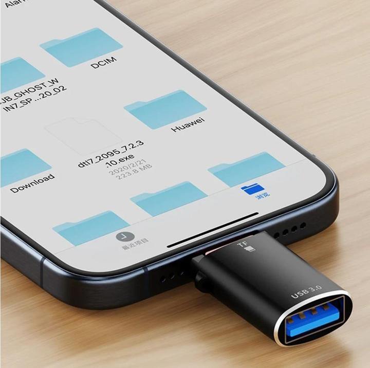 Produktbild PowerGuard Two-in-1 USB-C to MicroSD Card and USB 3.0 Reader Adapter (USB Typ C, MicroDot)
