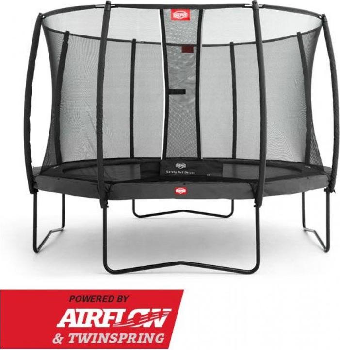 Immagine prodotto BERG Trampolino Champion 380cm Airflow GRIGIO + Rete di sicurezza Deluxe (380 cm)