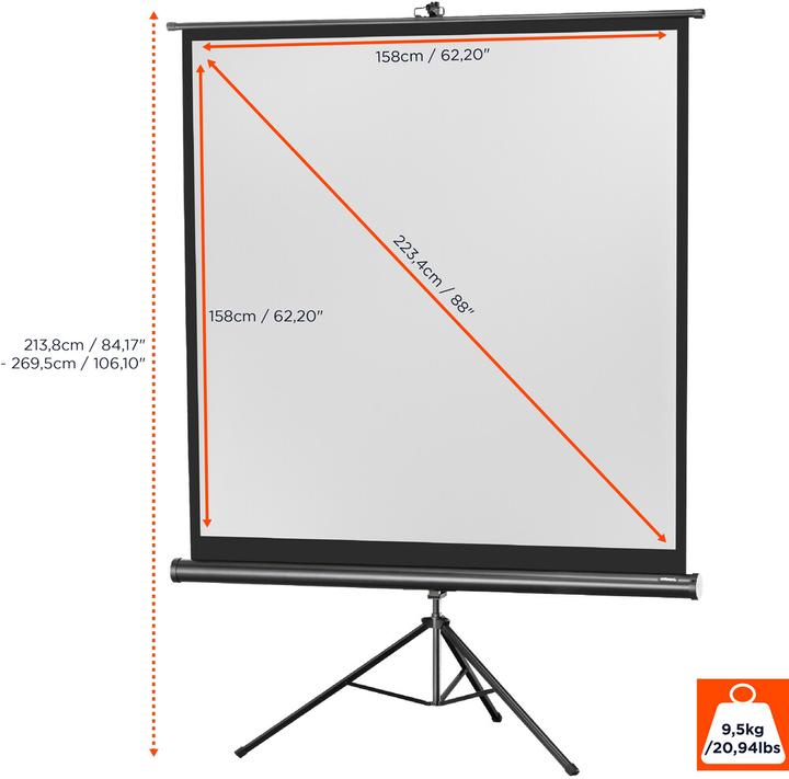Actual product image Celexon Eco tripod, canvas, 1:1 (62.20", 1:1)