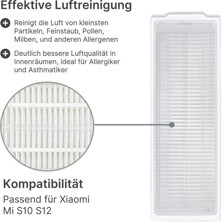 Produktbild Hermex Alternativer HEPA-Filter zu Xiaomi Mi S10 S12