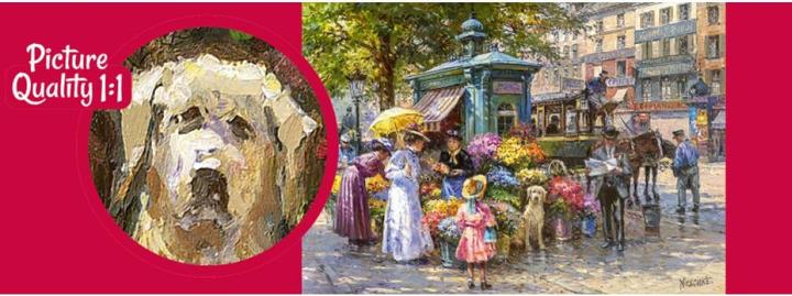 Productafbeelding Cherry Pazzi Puzzel bloemenmarkt 1000 stukjes (1000 onderdelen)