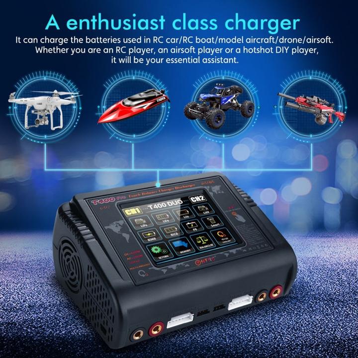 Image du produit HTRC Chargeur DUO Touch T400PRO 200W (12A)