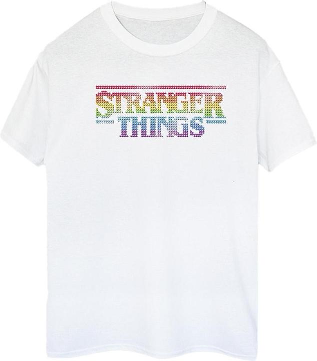 Immagine prodotto Netflix Stranger Things Rainbow Dot Logo Maglietta Ampia Donna (S)