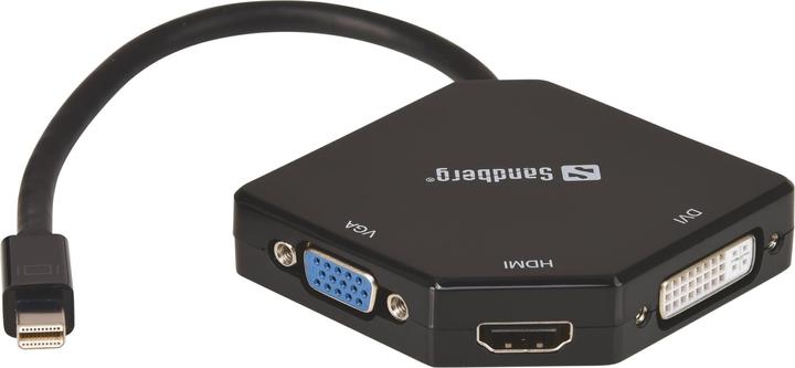 Sandberg Mini DisplayPort zu (HDMI, DVI, VGA, 19 cm)