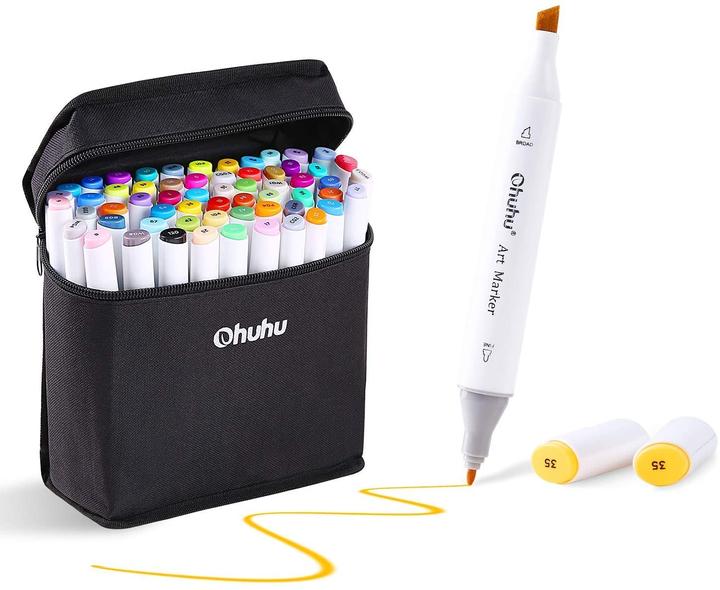 Image du produit Ohuhu 80 Marqueurs de couleur (Multicolore, 80 x)