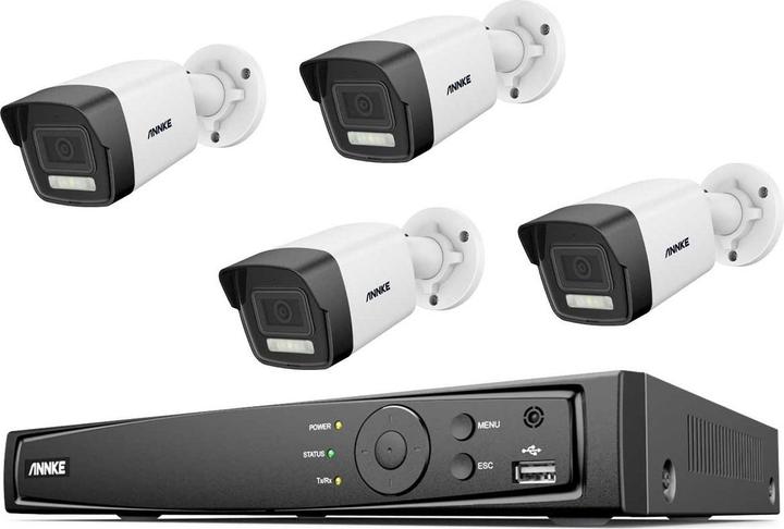 Produktbild Annke N48PAW+I91DD*4+2T LAN IP-Überwachungskamera-Set 8-Kanal mit 4 Kameras 409 (4096 x 3072 Pixel)