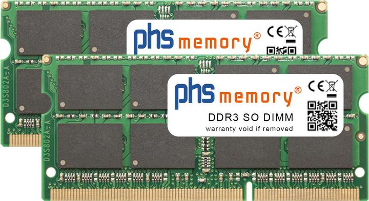 Produktbild PHS-memory 16GB (2x8GB) Kit RAM Speicher für QNAP TS-453A DDR3 SO DIMM 1600MHz (TS-453A, 2 x 8GB)