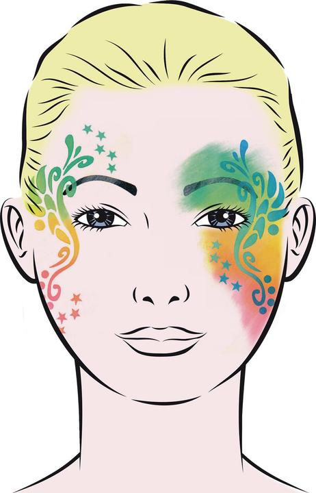 Actual product image Eyes Stencil Dragonfly
