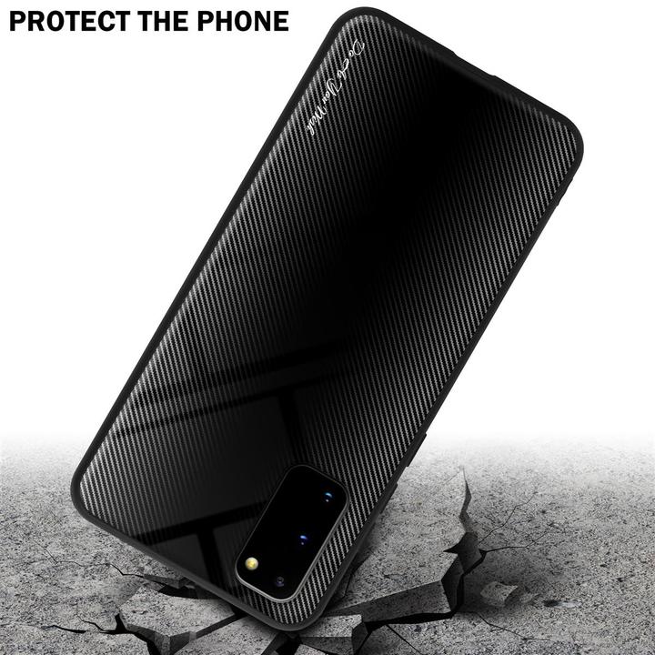 Actual product image Cadorabo TPU Striped Glass Cover (Samsung Galaxy S20+)