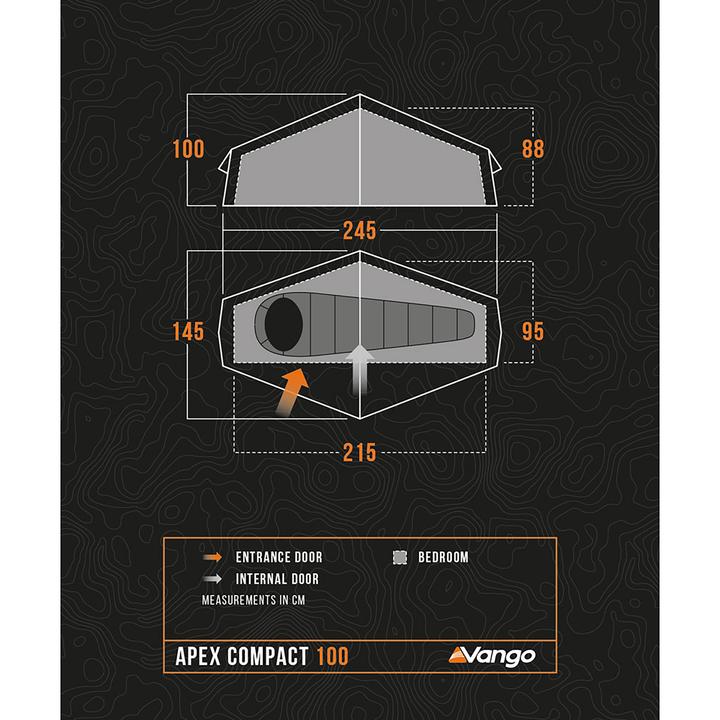 Produktbild Vango Apex Compact 100 (Tunnelzelt, 1.68 kg, 1 Person)