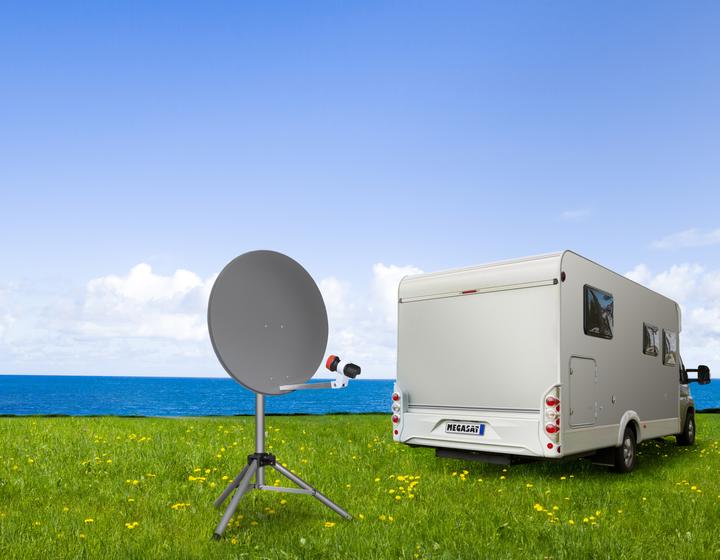 Produktbild Megasat Dreibeinstativ Profi-Line Alu (Spiegel + Antennen Montage)