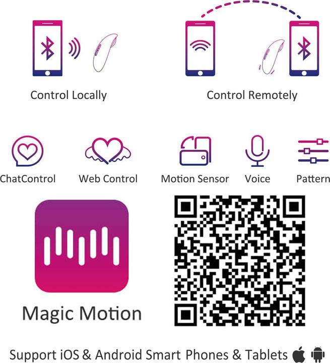 Produktbild Magic Motion Vini App Controlled Love Egg Orange