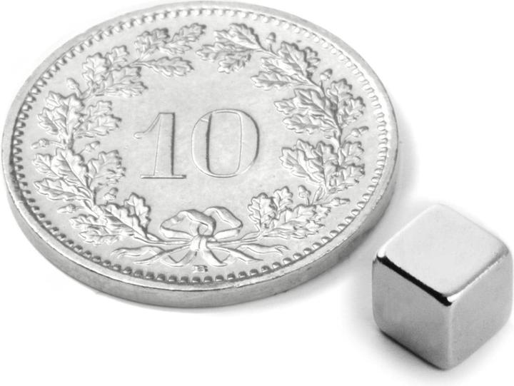 Supermagnete Cube magnet (10 x)