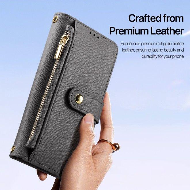 Immagine prodotto Dux Ducis Lawa Series MagSafe Kunstleder Bookcover Hülle (Samsung Galaxy S25 Edge)