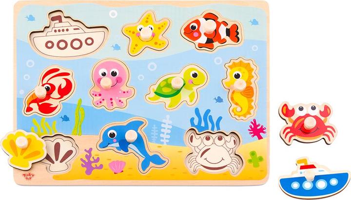 Produktbild Tooky Toy Holzpuzzle Marine 11-tlg TY856