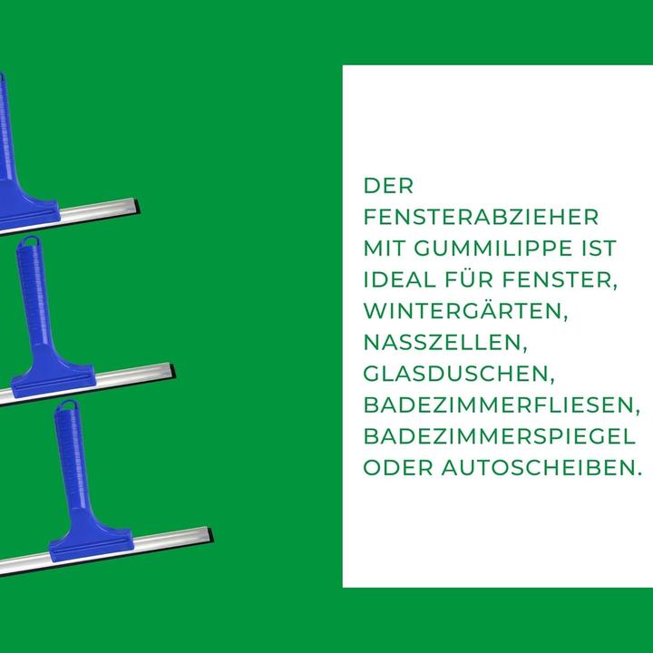 Produktbild Novaliv Sparset Fensterabzieher 23 cm + 35 cm Aluleiste mit Gummilippe für streifenfreies Abziehen B (2 Stk.)
