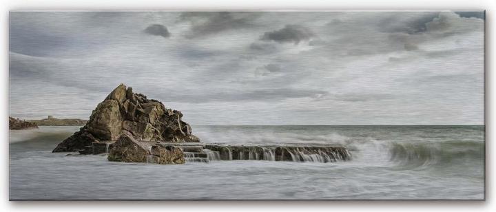 Image du produit Trenddeko Rocher dans la vague - Panorama (30 x 80 cm)