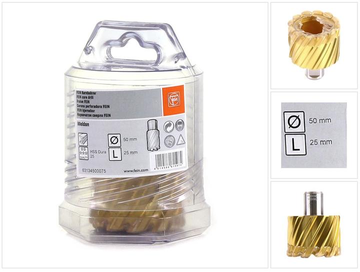 Actual product image Fein Core drill 50 mm HSS Dura 25 6 (50 mm)