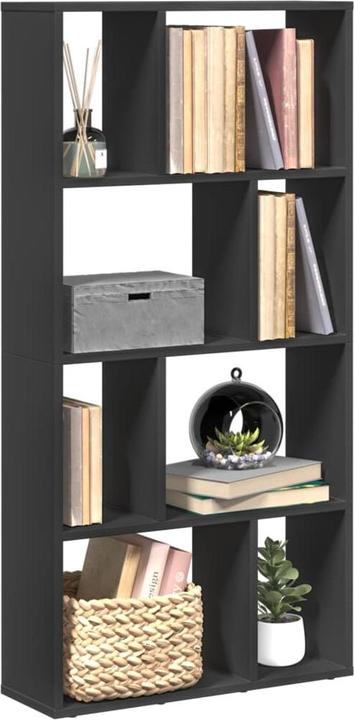 Actual product image VidaXL Bookcase Room divider Standing shelf File shelf Office shelf Wall shelf Black (60 x 20 x 120 cm)