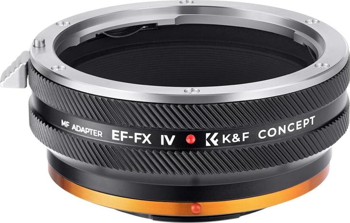 Produktbild K&F Concept High Precision lens adapter, matte paint, orange, EF-FX IV PRO