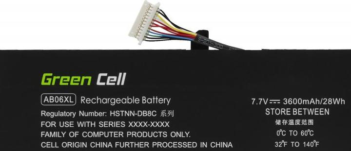 Immagine prodotto GreenCell Batteria per computer portatile AB06XL per HP Envy 13 - 7.7V - 3600mAh (6 Celle, 3600 mAh)