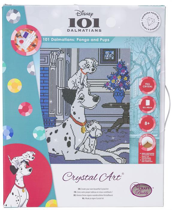 Produktbild Craft Buddy 101 Dalmatiner: Pongo und Welpen, Bild 40x50cm Crystal Art Kit