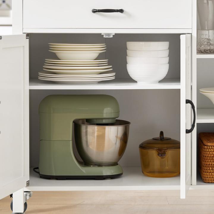 Produktbild SoBuy Design Küchenschrank Weiss Küchenwagen mit Schubladen
