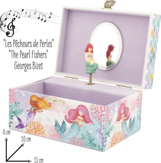 Actual product image Ulysse Couleurs d'Enfance Little Mermaid music chest - music box