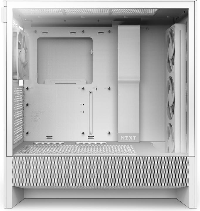 Immagine prodotto NZXT H5 Flow RGB ( 2024 ) (bianco, vetro temperato) (ATX, mATX, E-ATX, Mini-ITX)