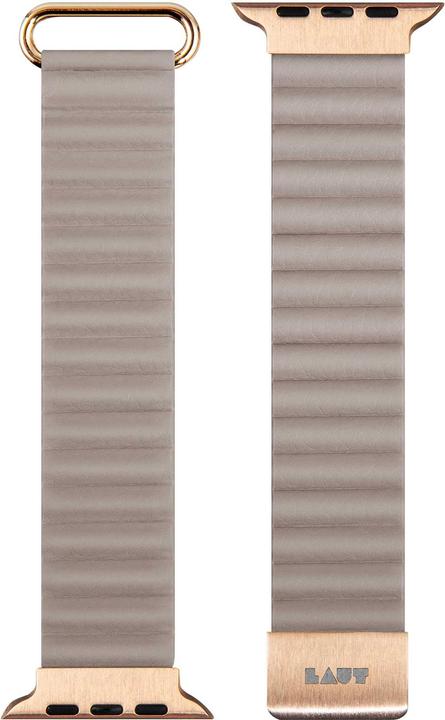 Actual product image Laut Apple Watch 38 / 40 / 41 mm, beige (38 mm, 40 mm, 41 mm, Faux leather, Apple Watch Series 6, Apple Watch Series 7, Apple Watch SE)