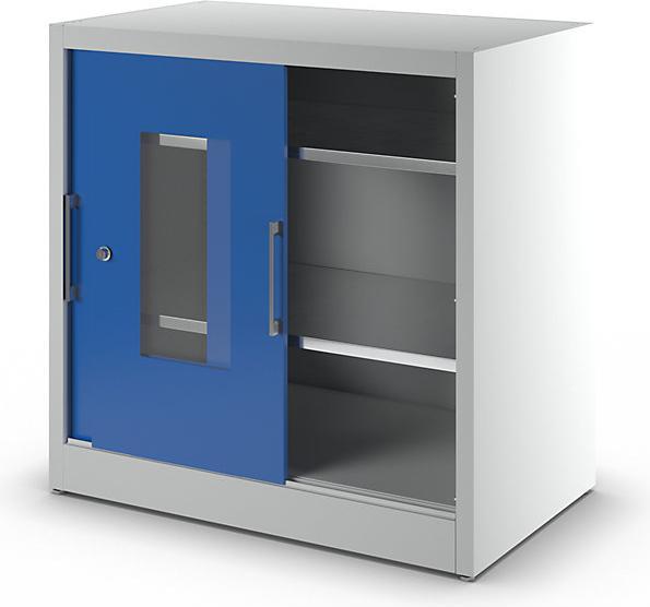 Image du produit Mauser Armoire vitrée à portes coulissantes, avec 2 x 4 tablettes, h x l 1950 x 1500 (100 cm, 100 cm)