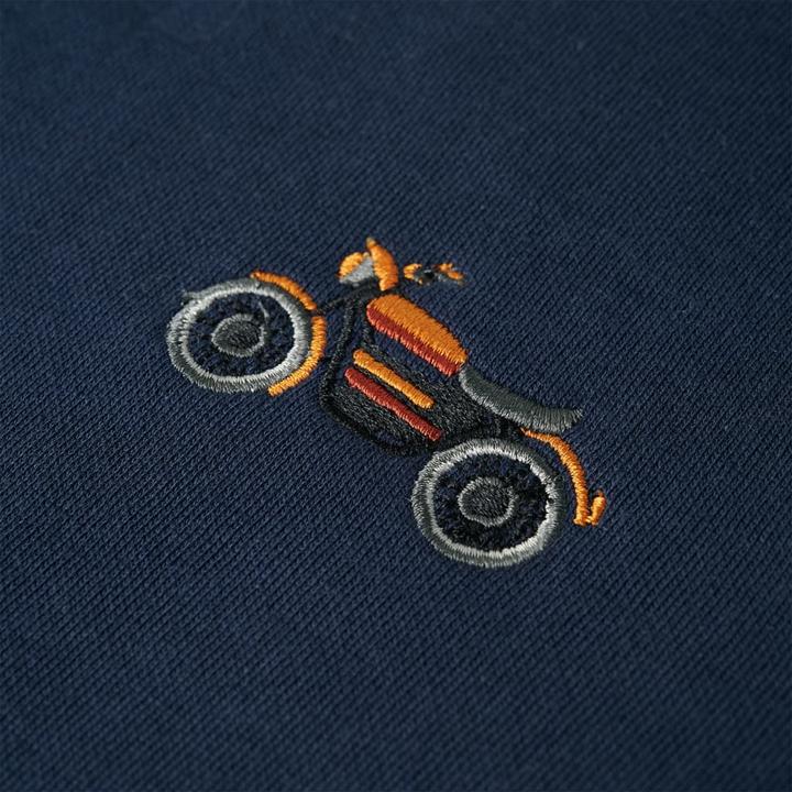 Produktbild VidaXL Kinder-Sweatshirt Marineblau Melange 128,Material: 92 (128)
