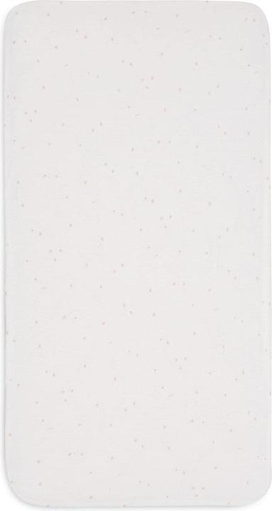 Jollein Fix-Leintuch Twinkling Wild Rose 120 x 60 cm, Weiss (60 x 120 cm)