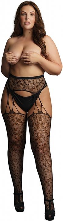 Produktbild Le Désir Suspender Leopard Pantyhose - OSX (One Size)