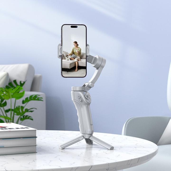 Actual product image Hoco Headphone with microphone gimbal with 3-axis stabilization K24 gray (Smartphone, 0.39 kg)