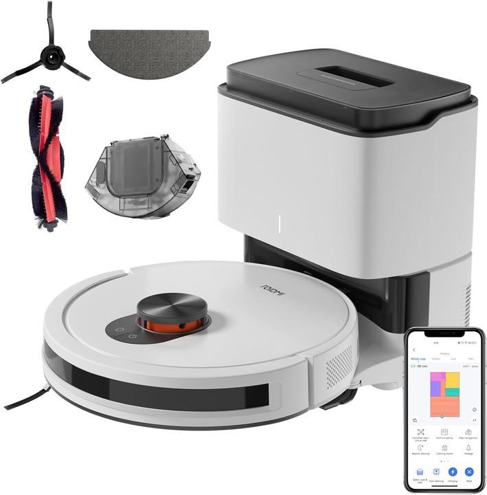 Productafbeelding Xiaomi Schoonmaakrobot met Roidmi EVE CC Station (wit) (Stofzuigrobot)