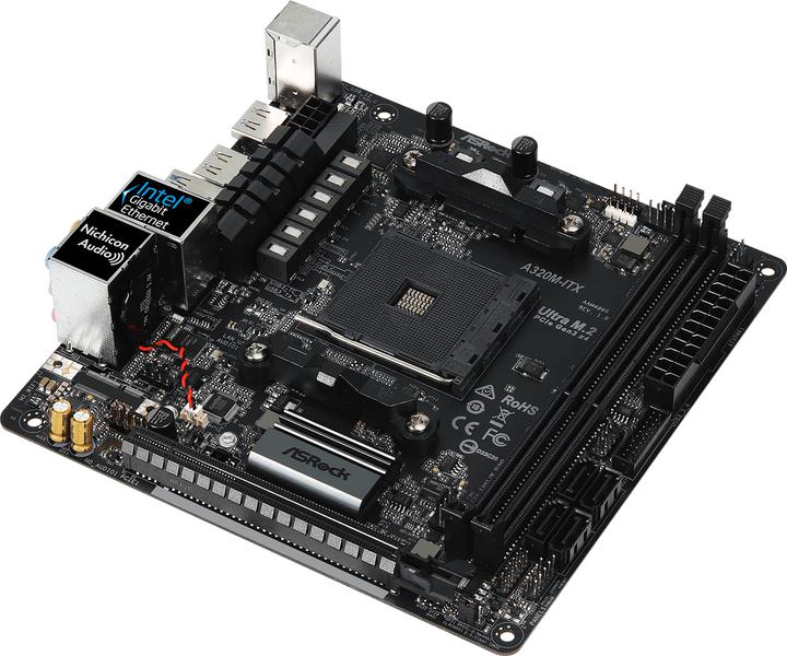 Produktbild AsRock A320M-ITX (AM4, AMD A320, Mini-ITX)