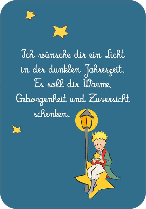 Immagine prodotto Man sieht nur mit dem Herzen gut. Weihnachtswünsche für dich (Tedesco, Antoine de Saint-Exupéry, 2024)