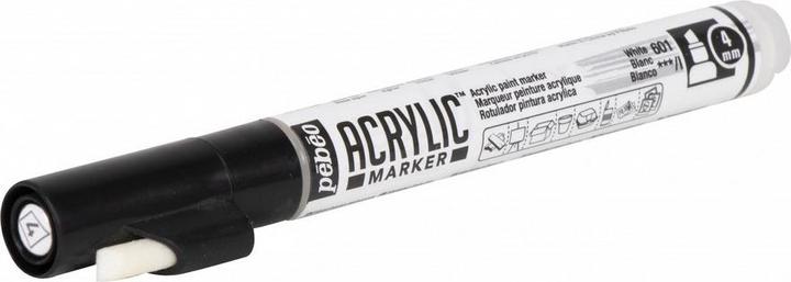 Produktbild Pebeo Acrylic Marker Medium Keilspitze 4mm (Weiss, 4 mm)