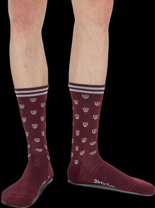 Actual product image Dirtysox All Mountain Merino Socks - Heath Red - 20cm (44 - 47)