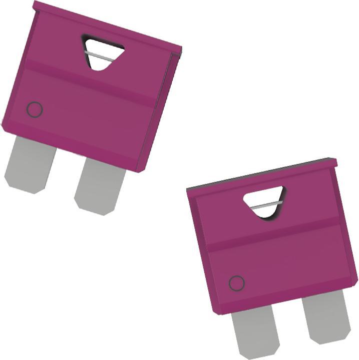 Image du produit Offgridtec 1,5m 4mm² Batteriekabel M8 mit Flachsicherungshalter, 10A Sicherung und Polklemmen