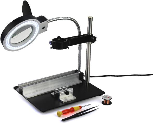 Image du produit Swaytronic Support de baguette à souder avec lampe loupe