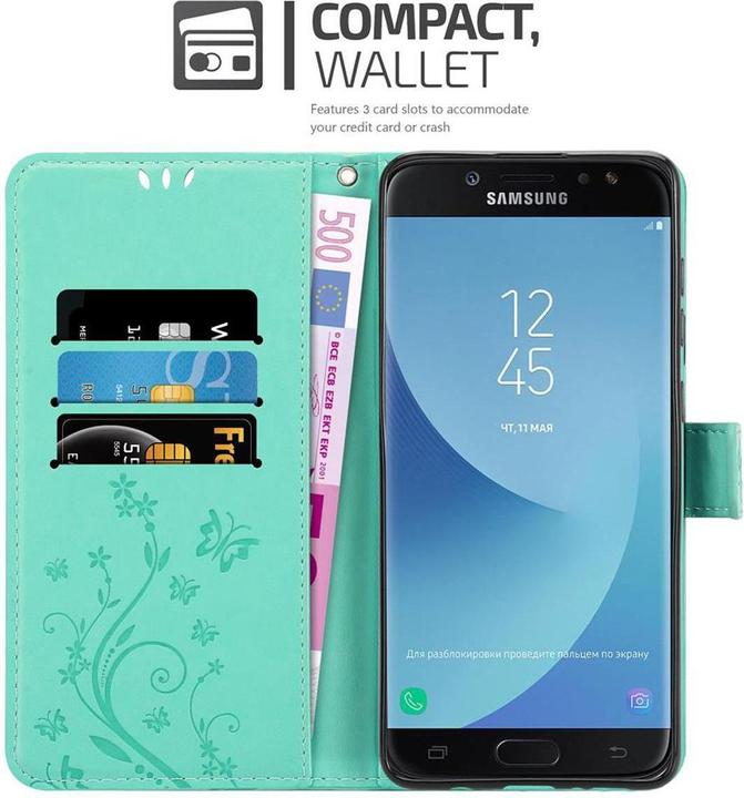 Produktbild Cadorabo Flower Book Cover (Samsung Galaxy J7 2018)