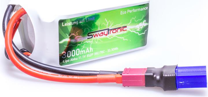Image du produit Swaytronic LiPo 3S 11.1V 3000mAh 35C/70C EC5 2 (11.10 V, 3000 mAh)