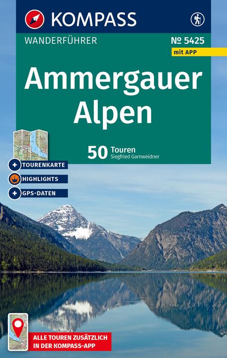 Actual product image Wanderführer Ammergauer Alpen, 50 Touren mit Extra-Tourenkarte