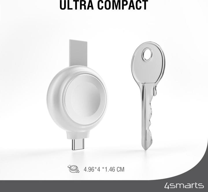 Produktbild 4smarts MFi Fast Charger für Apple Watch silber