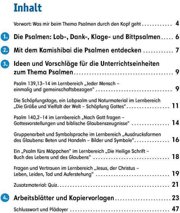 Produktbild Arbeitsmaterial Grundschule. Religionsunterricht. Gottesbilder mit Psalmen entdecken und erleben (Deutsch, Catharina Fastenmeier, Petra Lefin, 2022)
