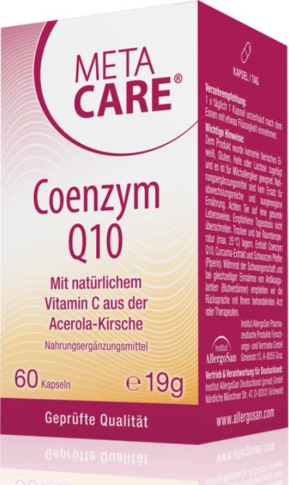 Actual product image Meta Care Coenzyme Q10 Caps (60 Piece, Capsules, 56 g)