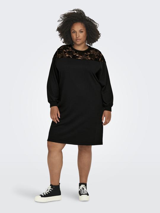 Image du produit Only Robe curvy en dentelle à manches longues (S)